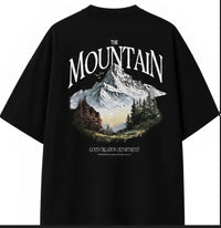 BLACKHOURS — THE MOUNTAIN Graphic Oversized Tee