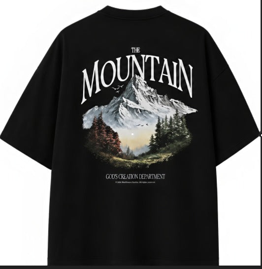 BLACKHOURS — THE MOUNTAIN Graphic Oversized Tee